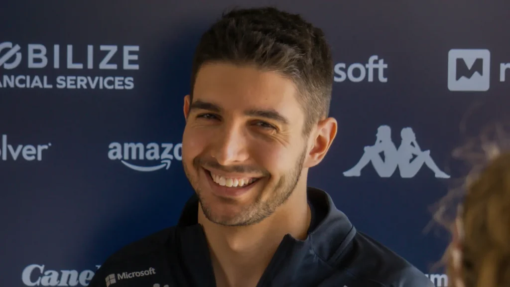 Esteban Ocon at an event.