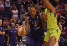 Brittney Griner Center for phoenix mercury at talking stick resort,