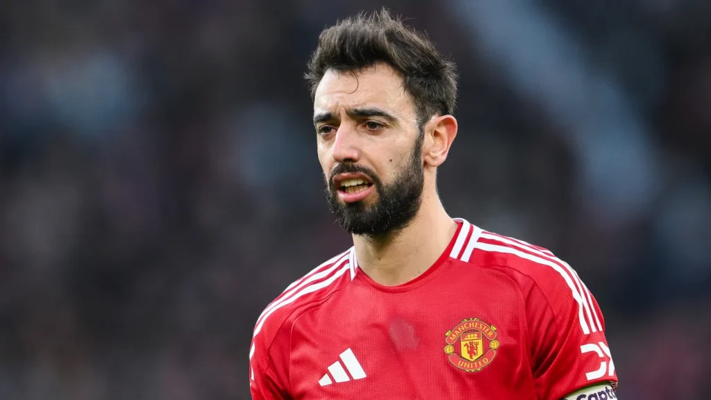 bruno fernandes of manchester united during the premier league match