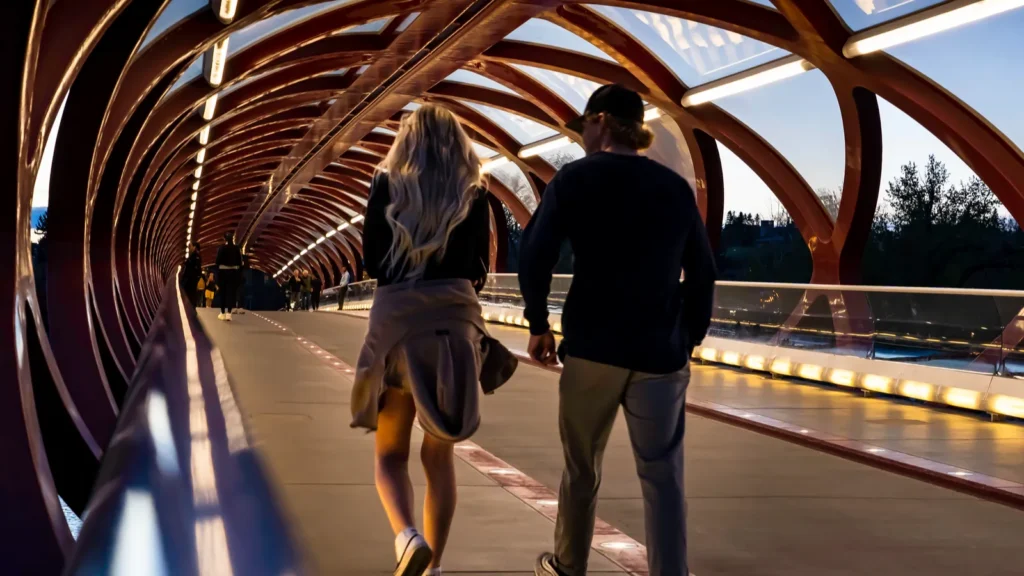 calgary alberta canada june 28 2022 a young couple on