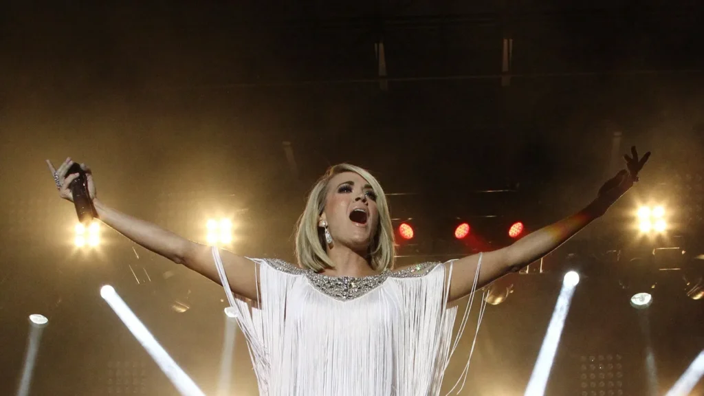 carrie underwood at arrivals for 4th annual acm party for