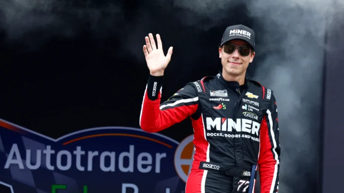 Carson Hocevar before the IndyCar race.