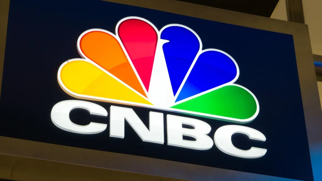 The logo of CNBC