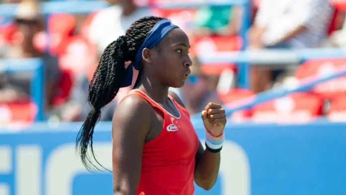 coco gauff usa in the qualifying rounds of the citi Coco Gauff in action