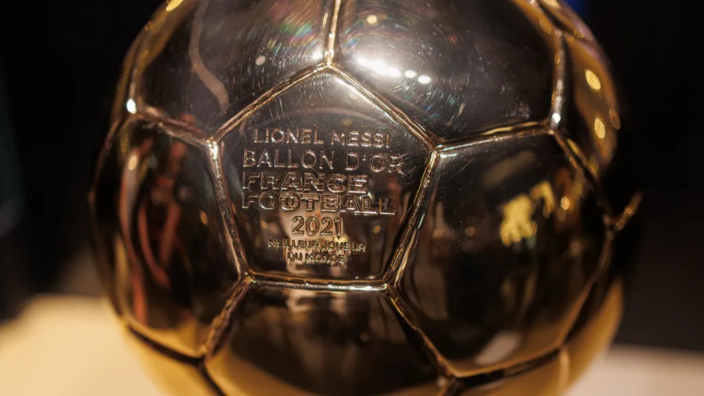 cup symbolizing victory in a competition  messi golden ball