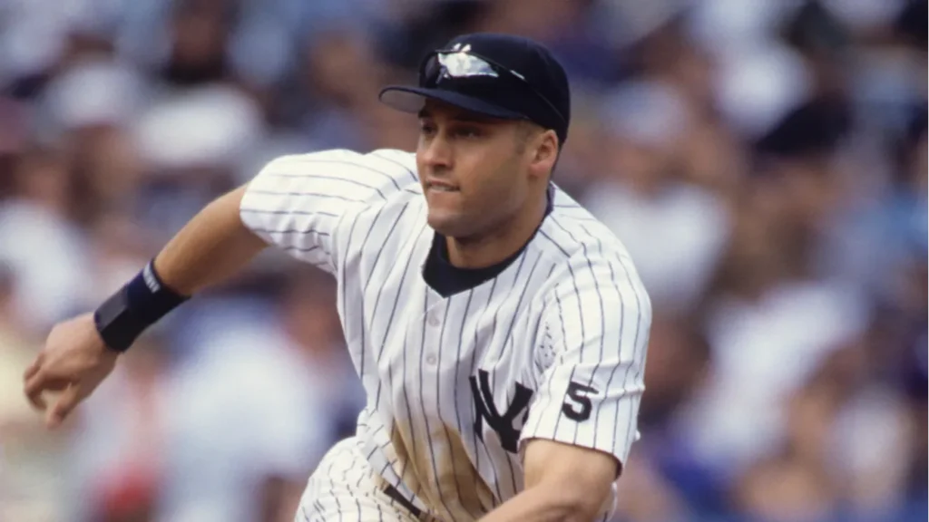 Derek Jeter in action