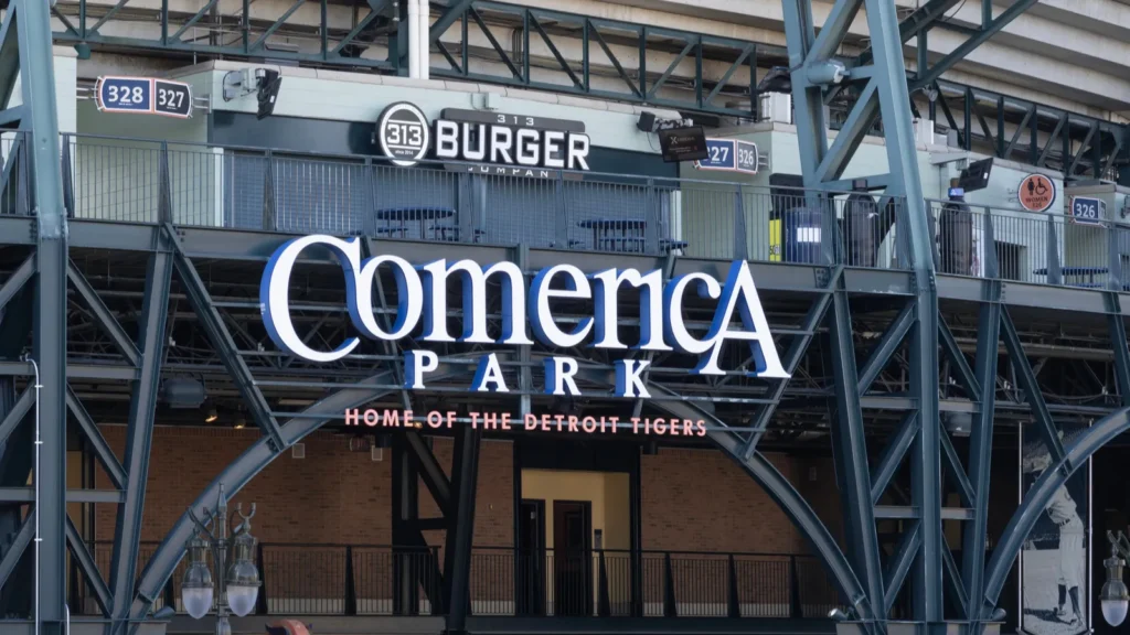 Entrance of Comerica Park