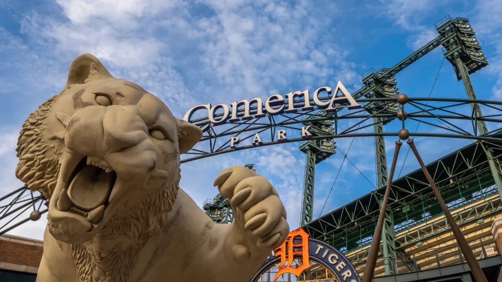 Entrance of Comerica Park
