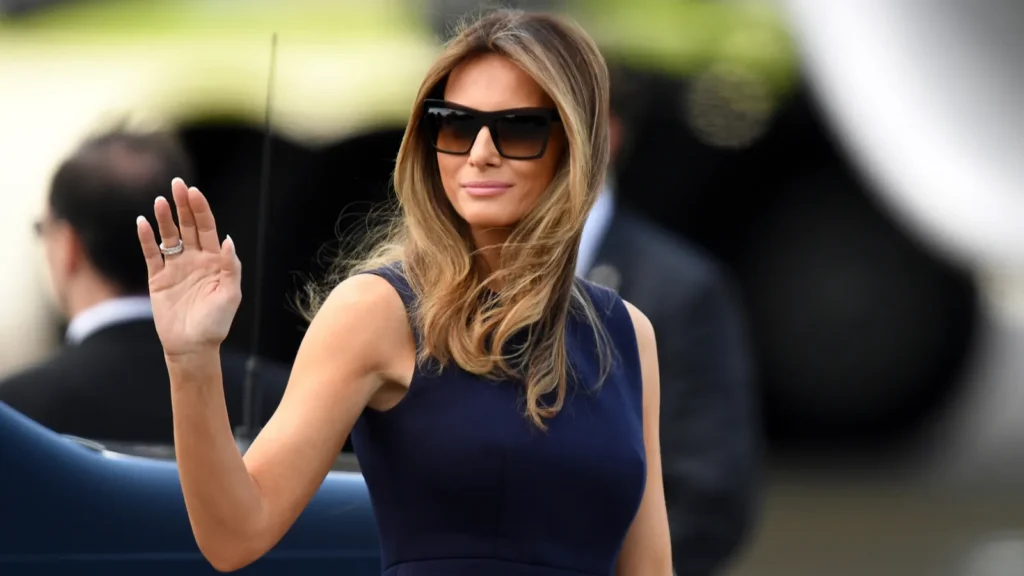 Melania Trump visiting Poland.