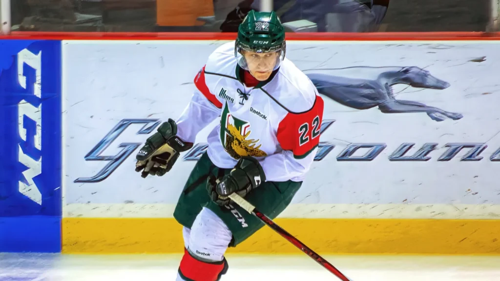 Nathan MacKinnon closeup.
