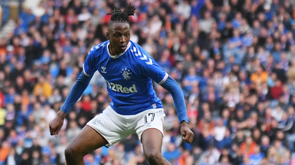 Joe aribo running on the field
