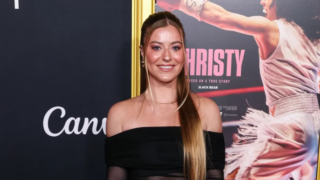 gracie kramer arrives at the 2025 afi american film institute