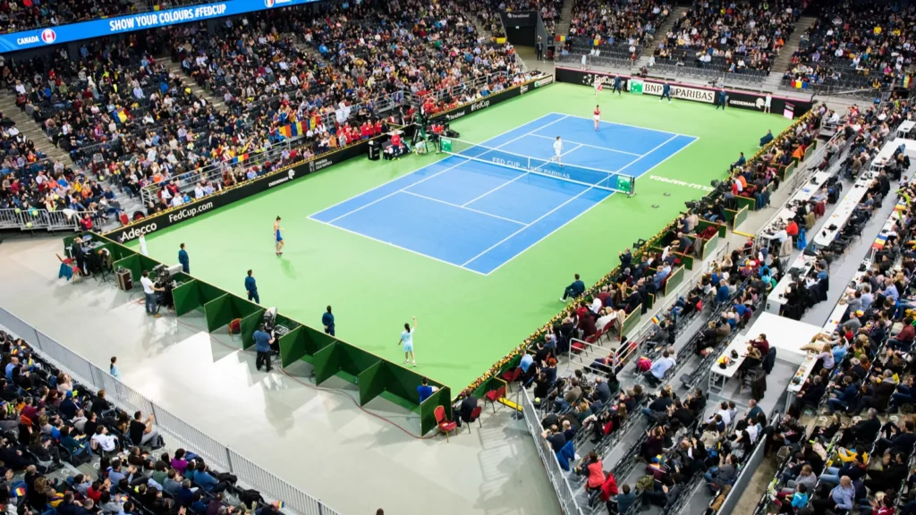 Indoor tennis court