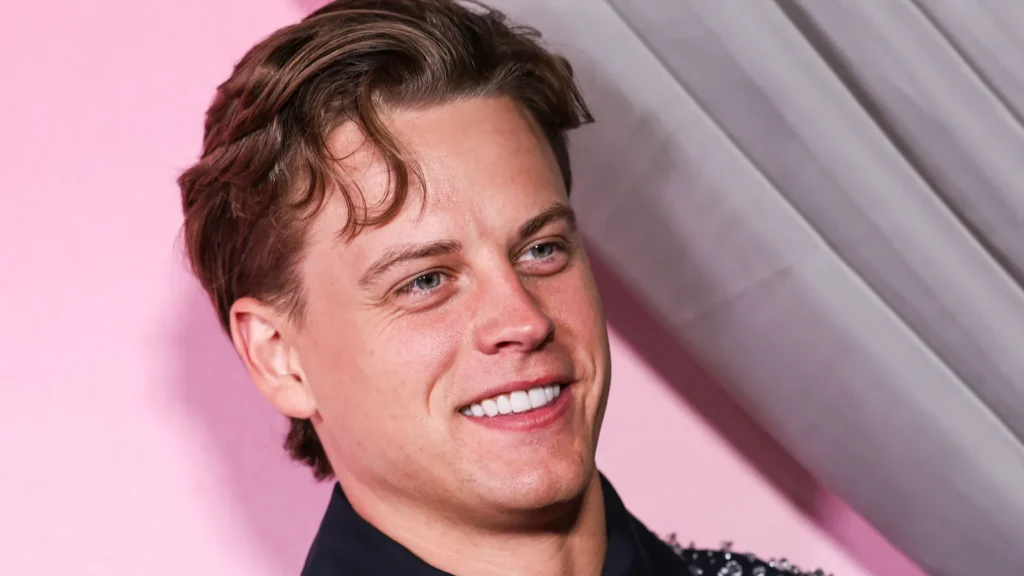joe burrow arrives at the fashion trust us awards 2026