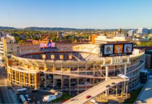 Tennessee faces $500,000 SEC fine after fans storm field against Alabama Neyland Stadium, the famous home field for the Tennessee Volunteers football team at the University of Tennessee in Knoxville, Tennessee