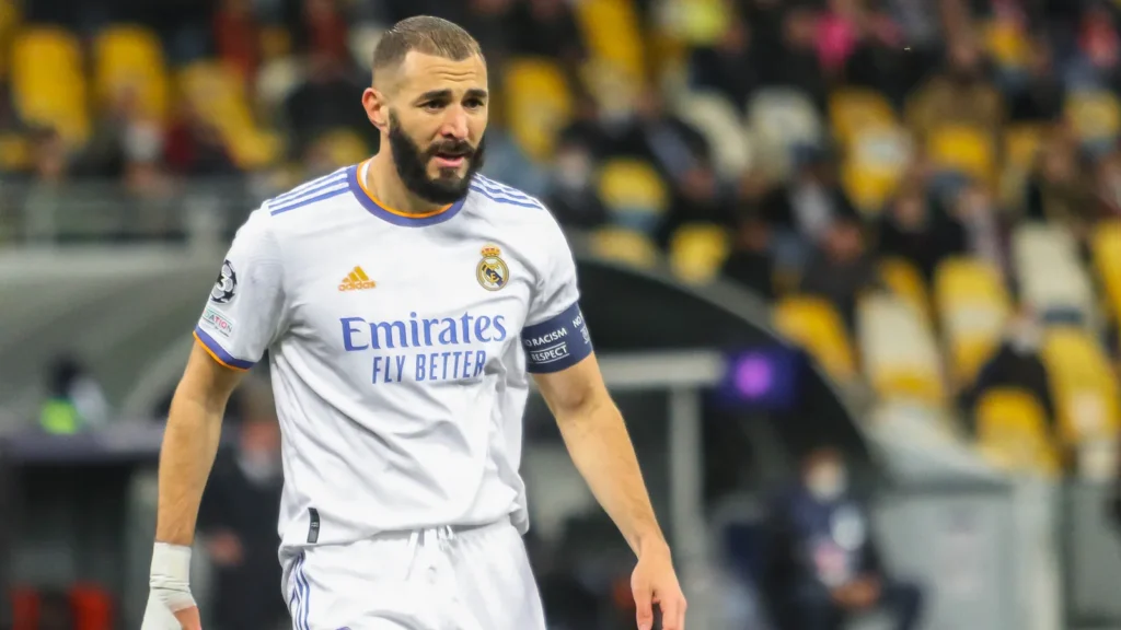 Karim Benzema in action