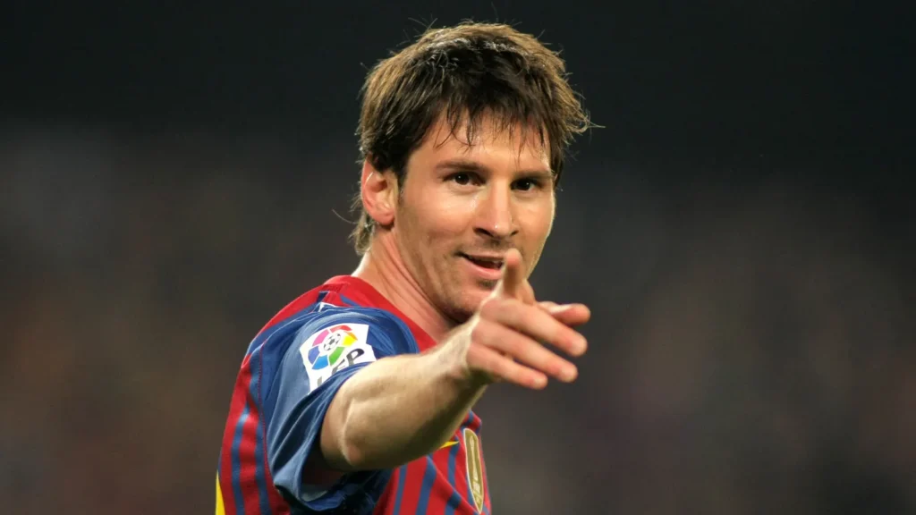 leo messi of fc barcelona