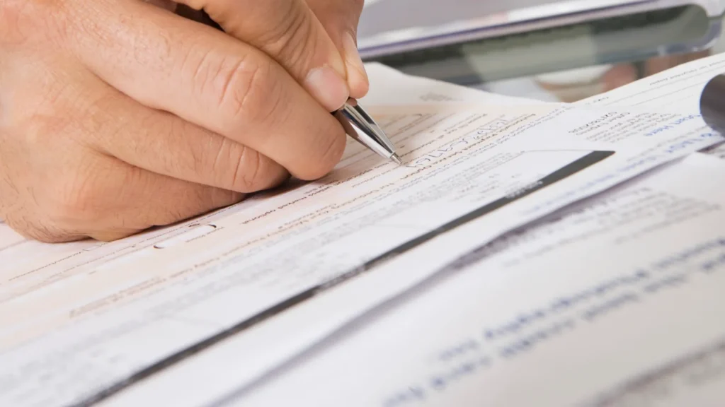 man working at desk