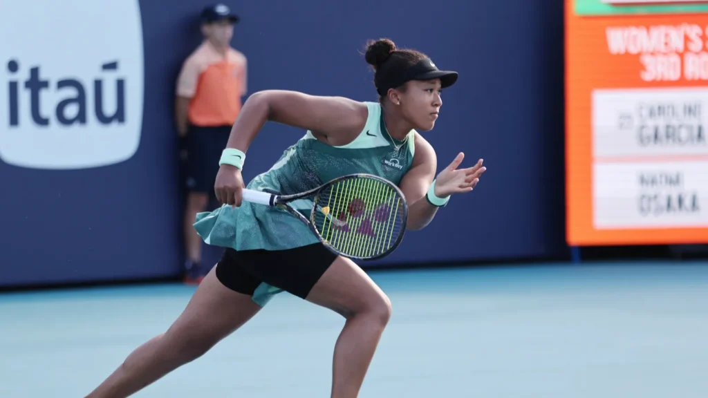 Naomi Osaka in action