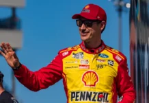 nascar cup series driver joey logano 22 of middletown ct