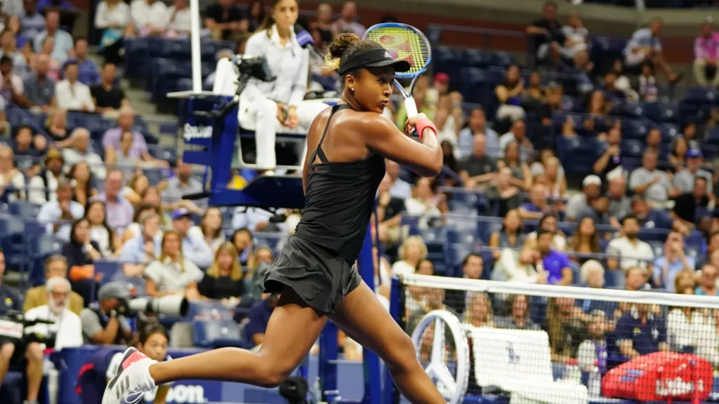 Naomi Osaka in action