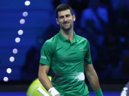 Novak Djokovic during the Nitto ATP world tour.