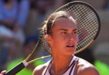 Aryna Sabalenka playing tennis