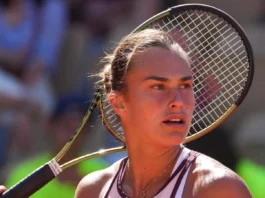 Aryna Sabalenka playing tennis