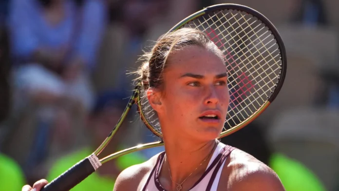 Aryna Sabalenka playing tennis