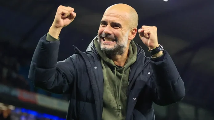 pep guardiola the manchester city manager