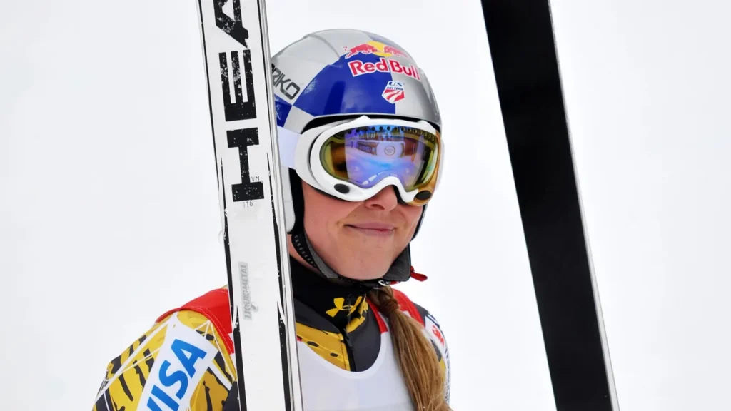 Portrait of Champion skier Lindsey Vonn