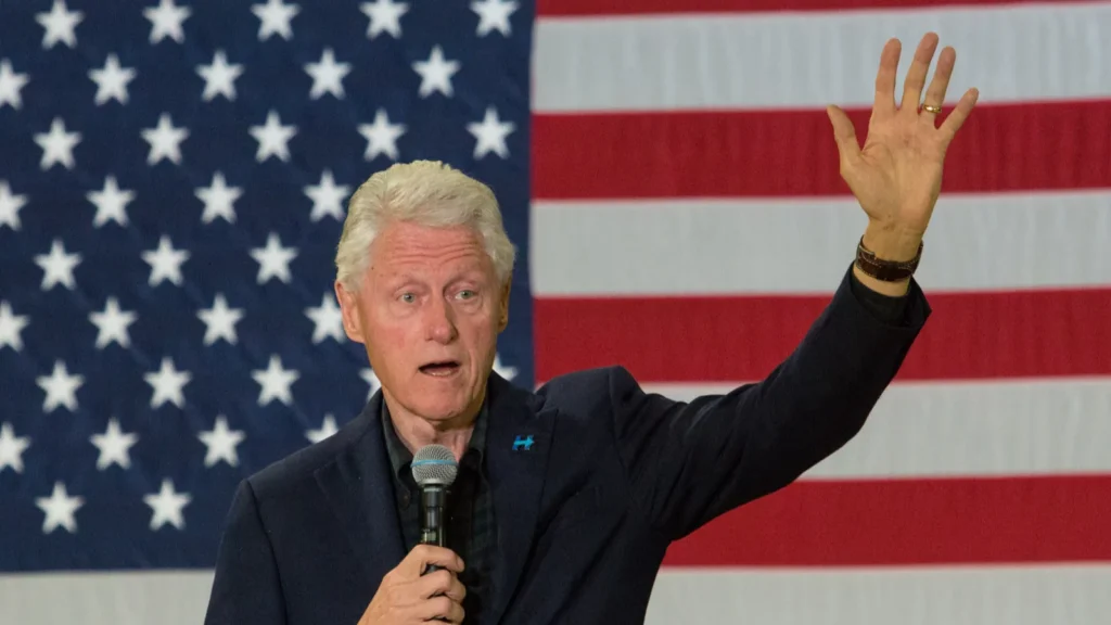 Bill Clinton attends a public event.