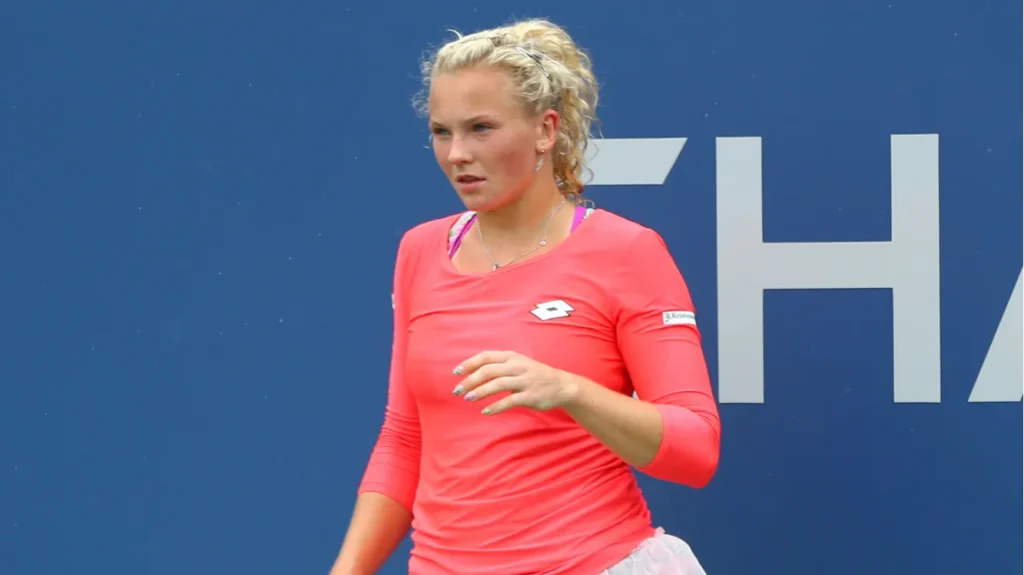 Katerina Siniakova in action