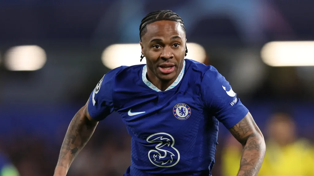Raheem Sterling of Chelsea FC in UEFA Champions League action.