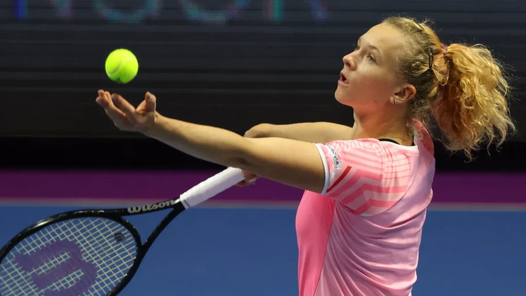 Kateřina Siniaková in action