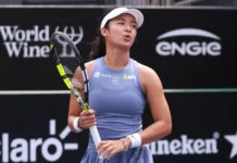 Alexandra Eala at the tennis match.