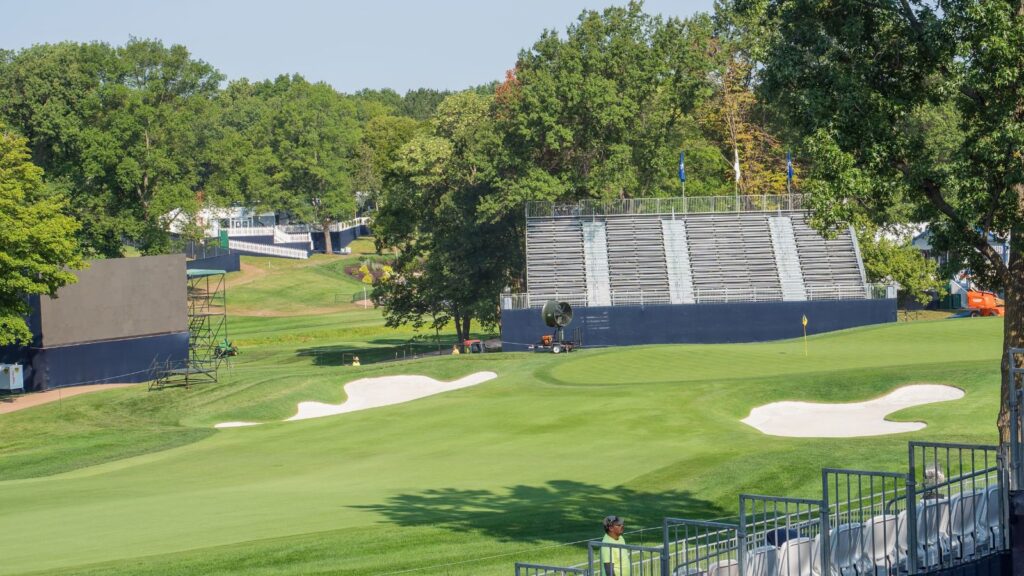 18th hole at Bellerive Country Club.
