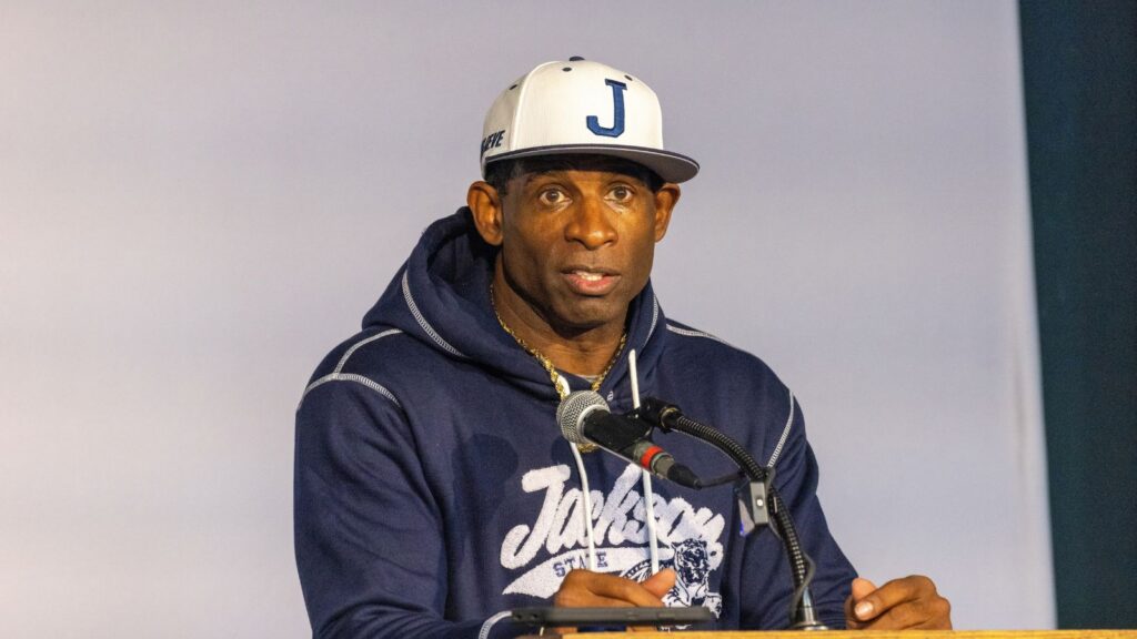 Deion Sanders at an event.