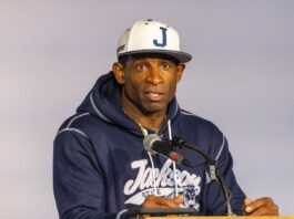 Deion Sanders at an event.