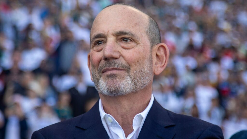 MLS Commissioner Don Garber during an MLS Cup soccer match.