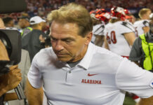 nick Saban in the match
