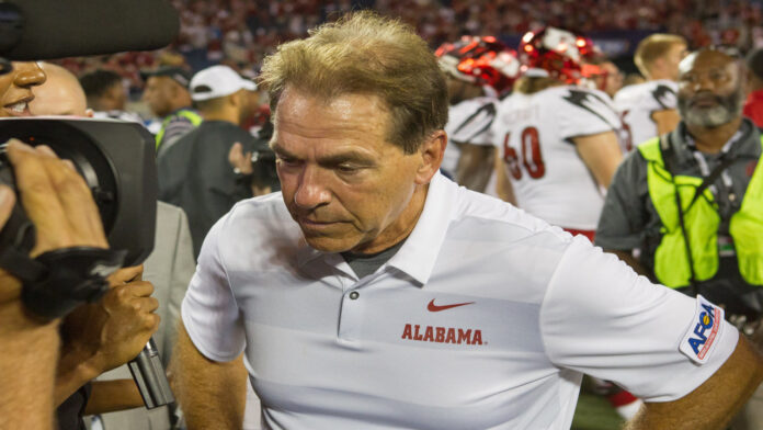 Nick Saban in a match.