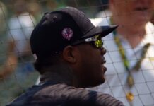 How far ahead is Aroldis Chapman in MLB’s reliever strikeout record? Aroldis Chapman signs autographs and talks with fans