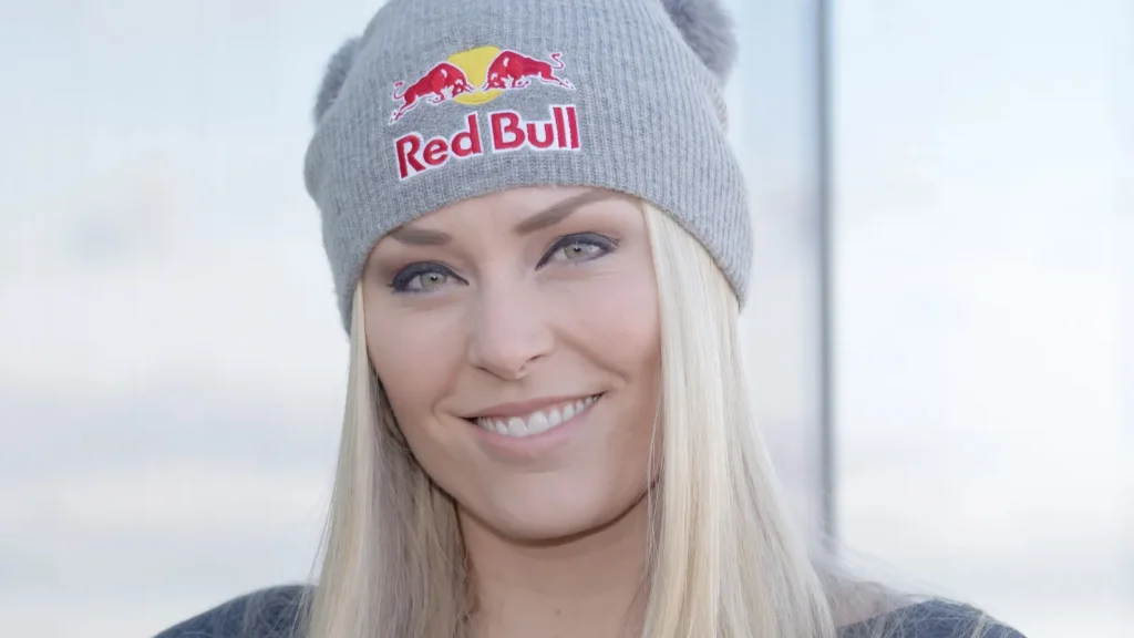 Close up shot of Lindsey Vonn