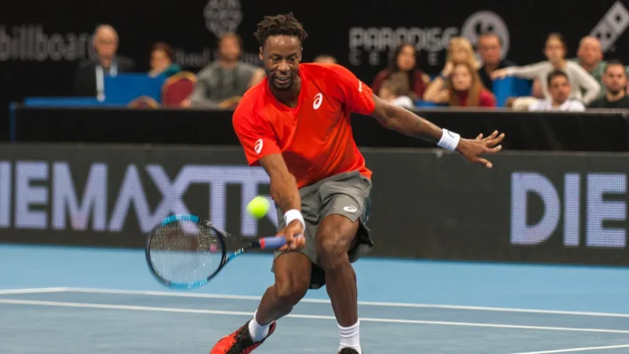 sofia  february 092019 gael monfils fra participate at the