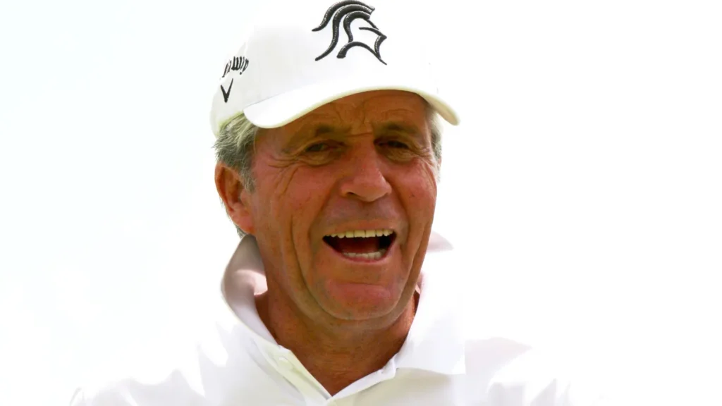 Focus shot of Gary Player