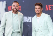 Travis Kelce reveals what really stood out about Mahomes’ touchdown Travis Kelce and Patrick Mahomes arrive at an event.