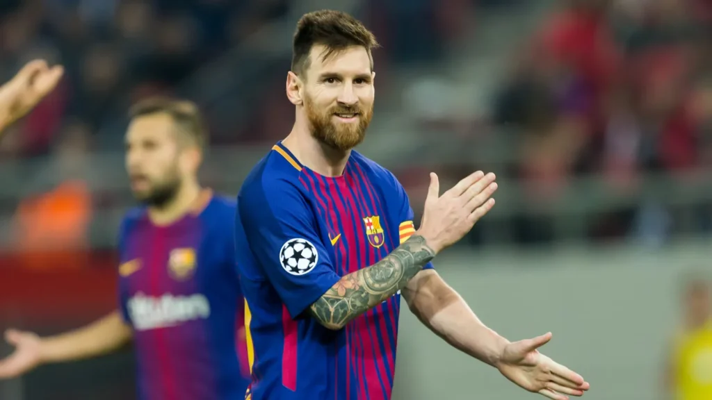 Leonel messi cheering up