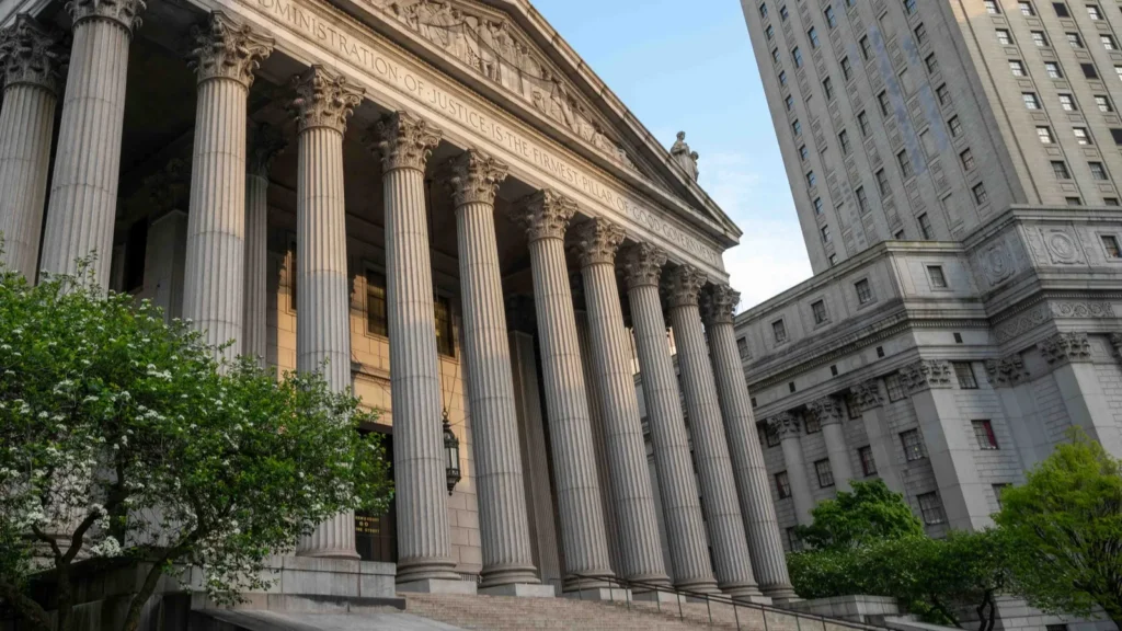 New York Supreme Court building in Manhattan