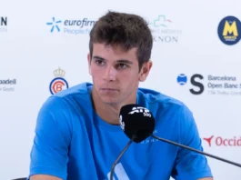 Rafael during the press conference.